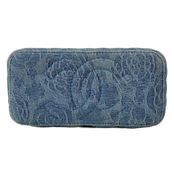 Auth CHANEL Vanity Case / Matelasse AP3204 Light Blue Denim Vanity Bag - Picture 7 of 16